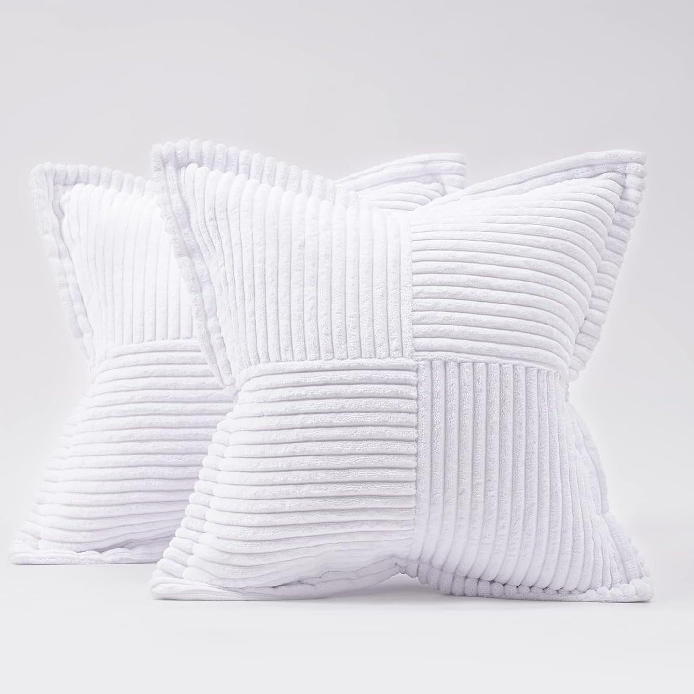 Soft Ribbed Corduroy Cushion Cover | Boho Japandi Style, cushions & inserts, in a styled setting, in soft neutral organic