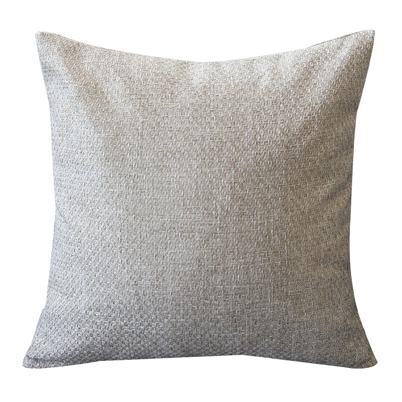 Woven Linen-Blend Cushion Cover | Nordic Japandi Texture, cushions & inserts, close-up detail, crafted in a warm Japandi