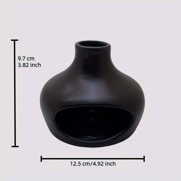Chimney Ceramic Cone Burner | Japandi Ritual Home Fragrance, incense burners, alternate angle, for a serene modern home