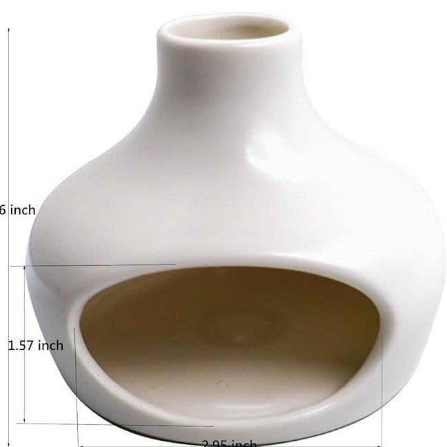 Vessel Ceramic Sage & Palo Santo Burner | Japandi Ritual Home Fragrance, incense burners, detail view, embracing wabi-sabi
