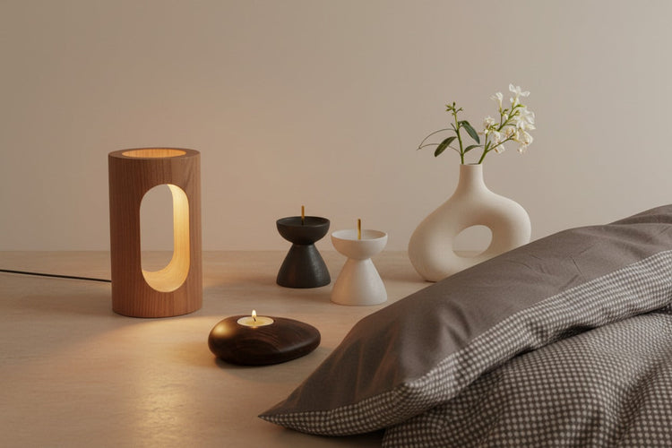 A hand-picked edit of minimalist home decor pieces — from cushions and throws to wall art, lighting, and beyond. Every piece chosen for texture, calm, and lasting Japandi style.