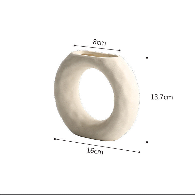 Primal Ceramic Vase | Japandi Raw Form, vases & vessels, in a styled setting, in soft neutral organic tones