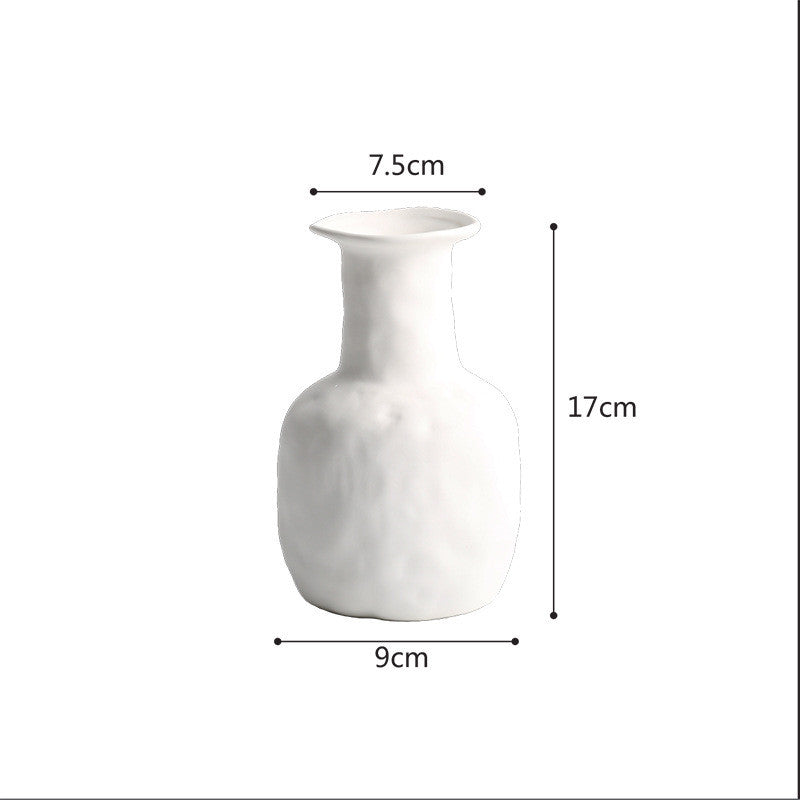 Primal Ceramic Vase | Japandi Raw Form, vases & vessels, close-up detail, crafted in a warm Japandi minimalist style