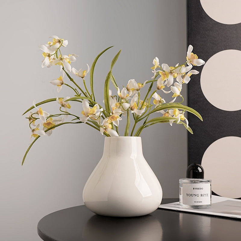 Round Belly Ceramic Vase | Japandi Glazed Decorative Vessel, vases & vessels, crafted in a warm Japandi minimalist style