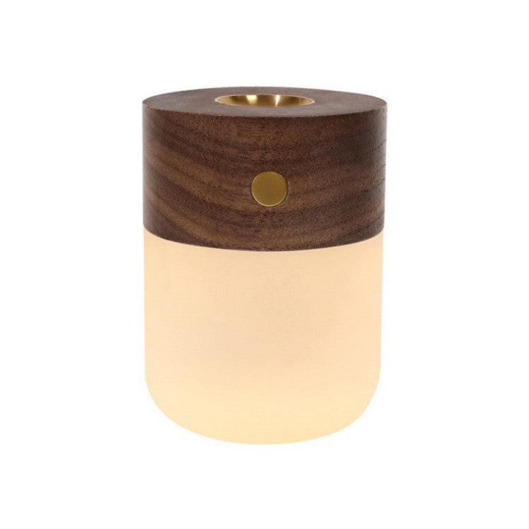 Motion Sensor LED Night Light – Wooden Wireless Lamp, night lights, front view, with calming Nordic simplicity