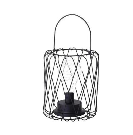 Retro Iron Hollow Table Lamp – Vintage Sculptural Accent Light, night lights, detail view, embracing wabi-sabi natural