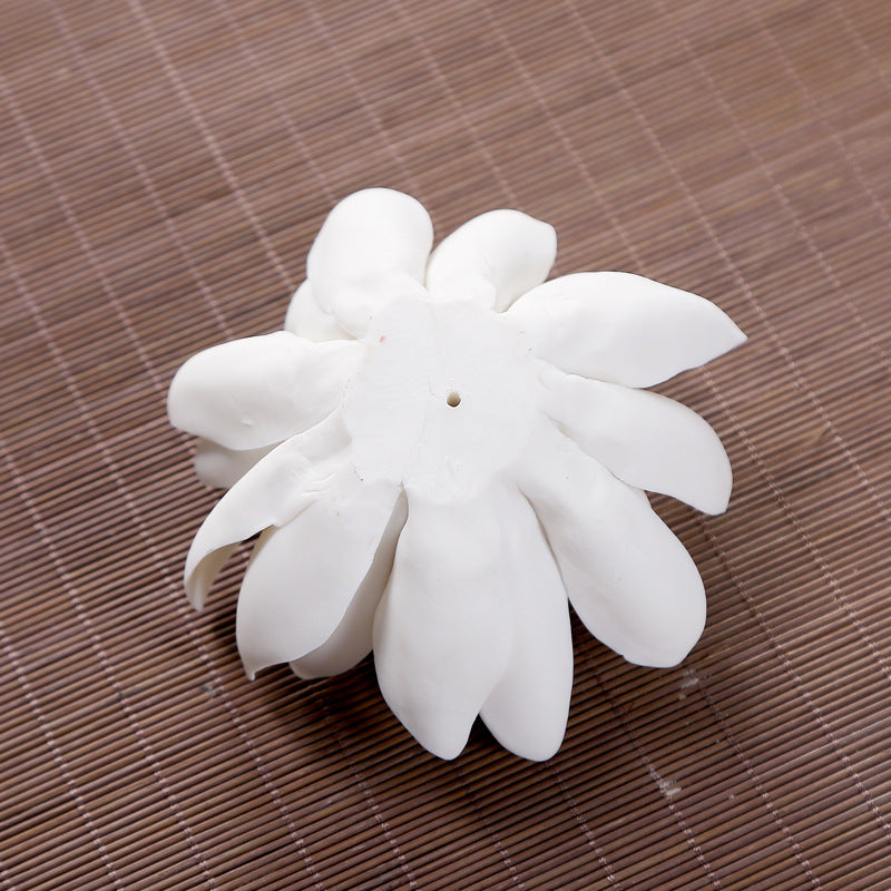 Lotus Ceramic Incense Burner | Japandi Ritual Home Fragrance, incense burners, lifestyle view, blending Scandinavian and