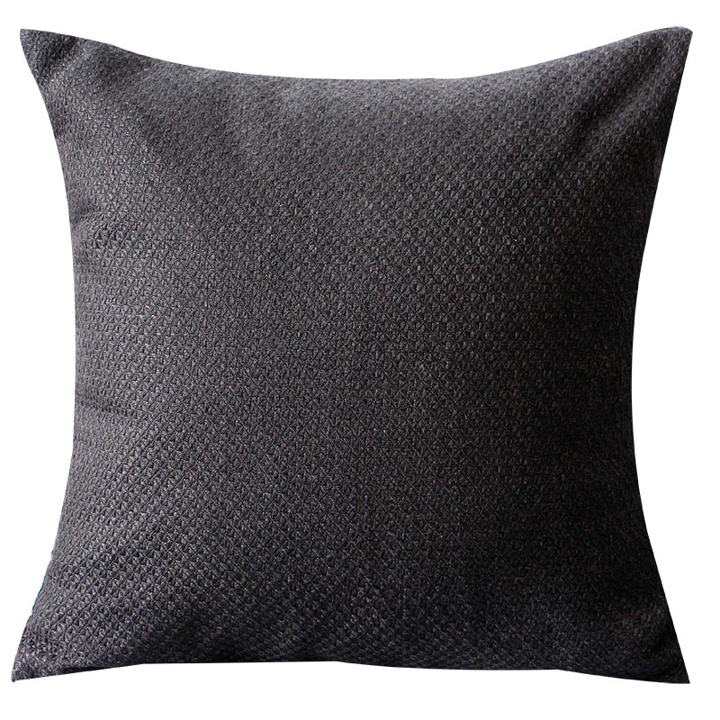 Woven Linen-Blend Cushion Cover | Nordic Japandi Texture, cushions & inserts, front view, with calming Nordic simplicity