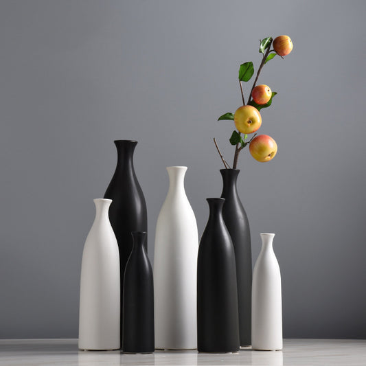 Tall Bottle Vase | Japandi Matte Ceramic, vases & vessels, crafted in a warm Japandi minimalist style