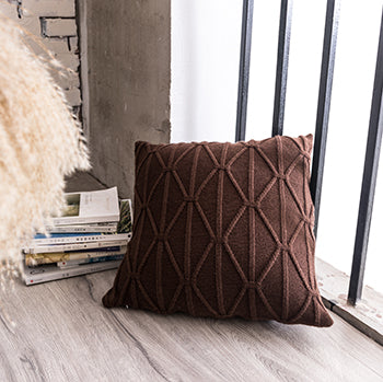 Rope Knot Geometric Cushion | Boho Nordic Style, cushions & inserts, alternate angle, for a serene modern home