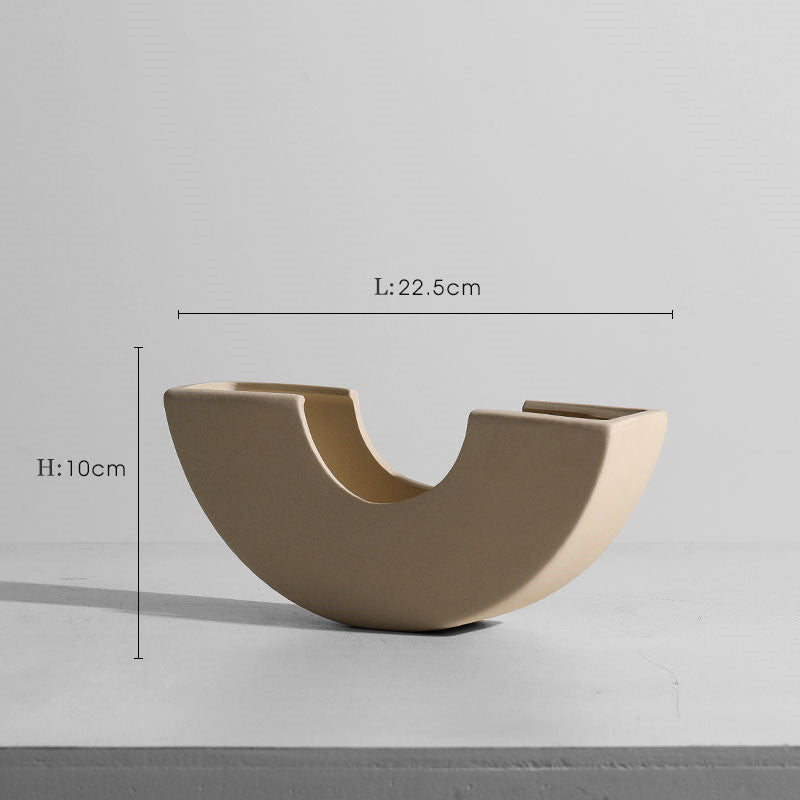 Sculptural Matte Ceramic Vase Collection | Japandi Geometric Shapes, vases & vessels, lifestyle view, blending Scandinavian