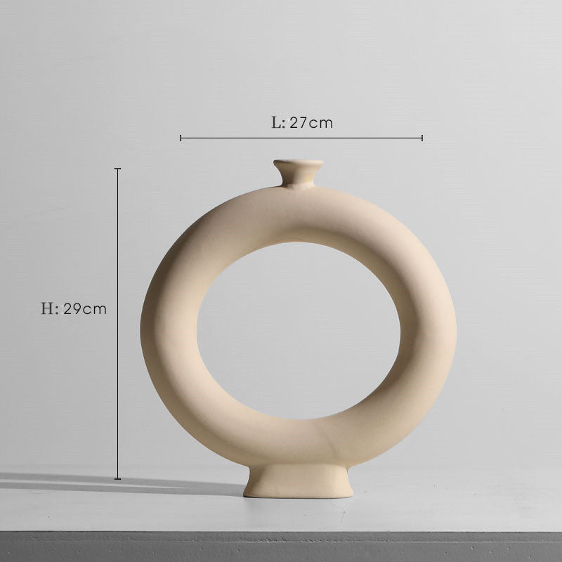 Sculptural Matte Ceramic Vase Collection | Japandi Geometric Shapes, vases & vessels, close-up detail, crafted in a warm