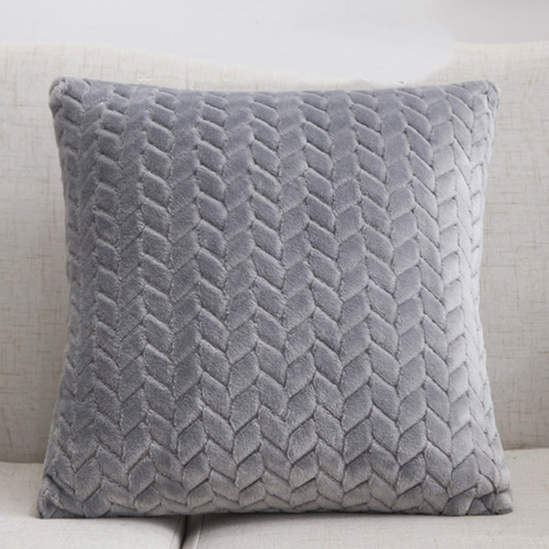 Warm Tone Flannel Plush Cushion Cover | Japandi Minimalist, cushions & inserts, crafted in a warm Japandi minimalist style