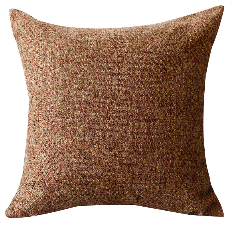 Woven Linen-Blend Cushion Cover | Nordic Japandi Texture, cushions & inserts, detail view, embracing wabi-sabi natural