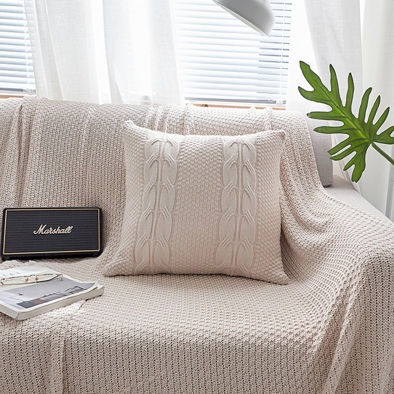 Tassel Fringe Nordic Wool Knit Cushion Cover | Cosy Japandi Style, cushions & inserts, crafted in a warm Japandi minimalist