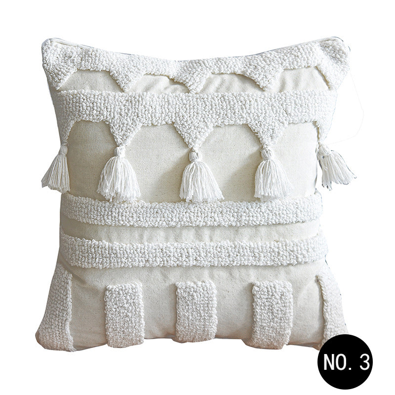 Moroccan Tufted Cushion Cover | Boho-Japandi Home Décor, cushions & inserts, lifestyle view, blending Scandinavian and