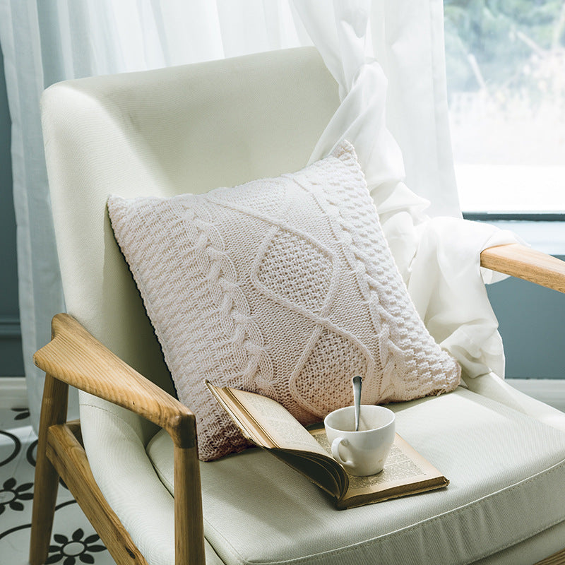 Cable Knit Cushion Cover | Cosy Textured Knit | Nordic Style, cushions & inserts, crafted in a warm Japandi minimalist style
