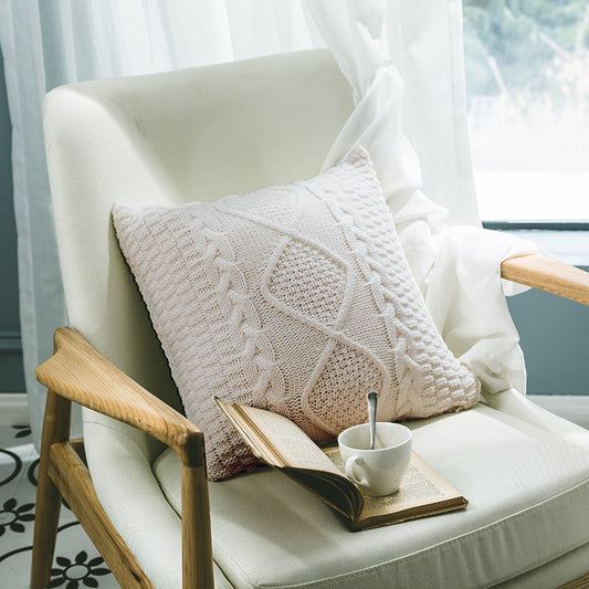 Cable Knit Cushion Cover | Cosy Textured Knit | Nordic Style, cushions & inserts, crafted in a warm Japandi minimalist style
