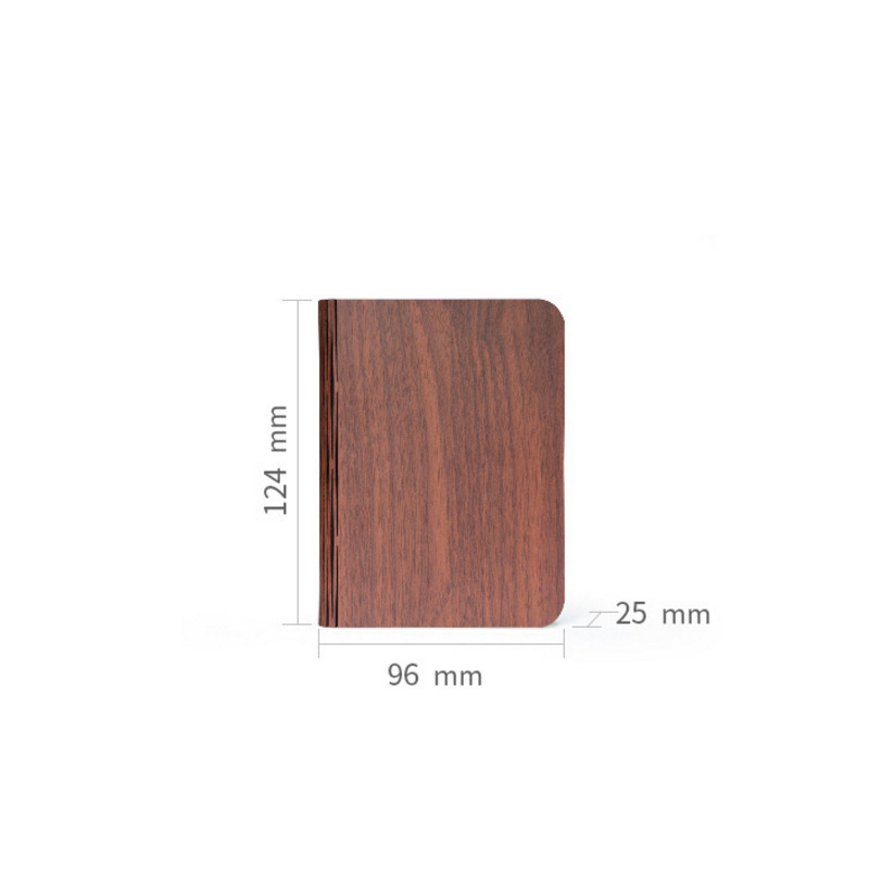 Wooden Book Lamp – Foldable LED Ambient Light, night lights, in a styled setting, in soft neutral organic tones