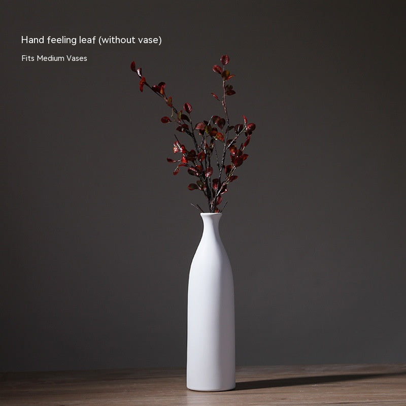 Tall Bottle Vase | Japandi Matte Ceramic, vases & vessels, front view, with calming Nordic simplicity
