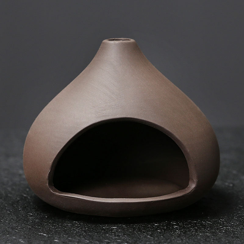 Zisha Clay Palo Santo Burner Set | Japandi Ritual Home Fragrance, incense burners, in a styled setting, in soft neutral