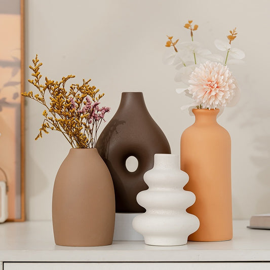 Earthy Matte Ceramic Vase Collection | Japandi Nordic Forms, vases & vessels, crafted in a warm Japandi minimalist style