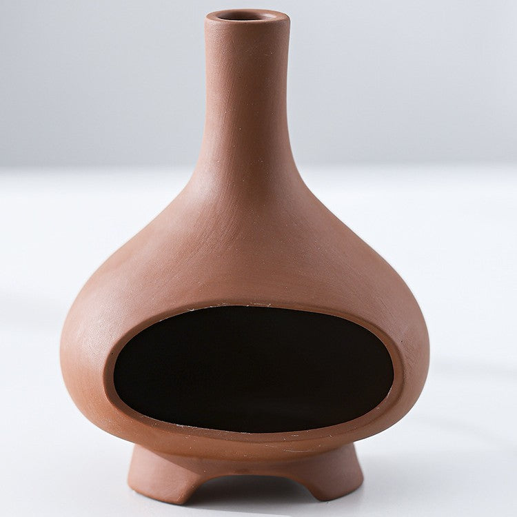 Teardrop Ceramic Sage & Palo Santo Burner | Japandi Ritual Home Fragrance, incense burners, detail view, embracing wabi-sabi