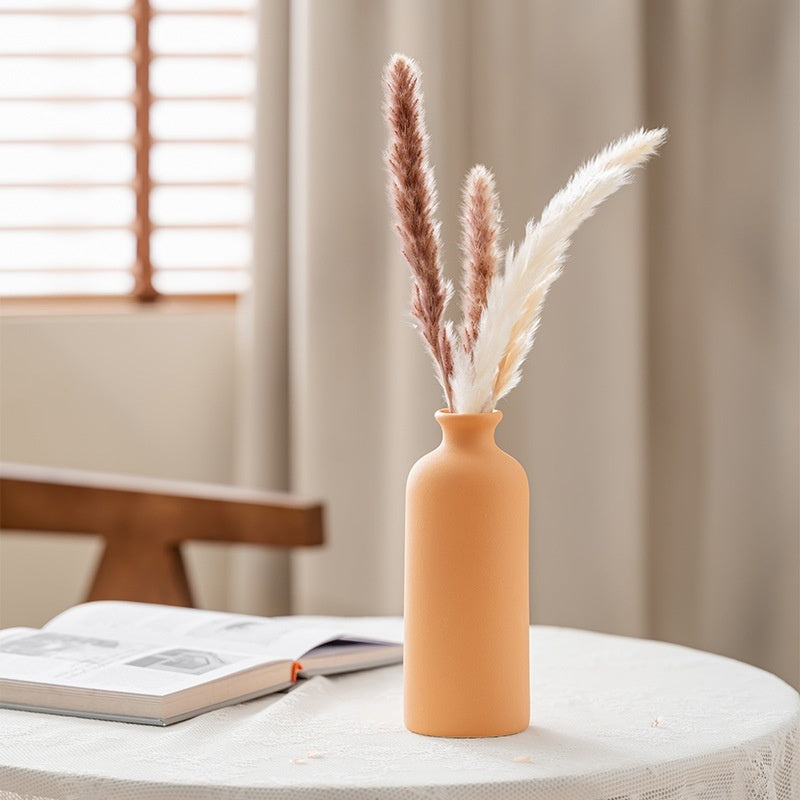 Earthy Matte Ceramic Vase Collection | Japandi Nordic Forms, vases & vessels, front view, with calming Nordic simplicity