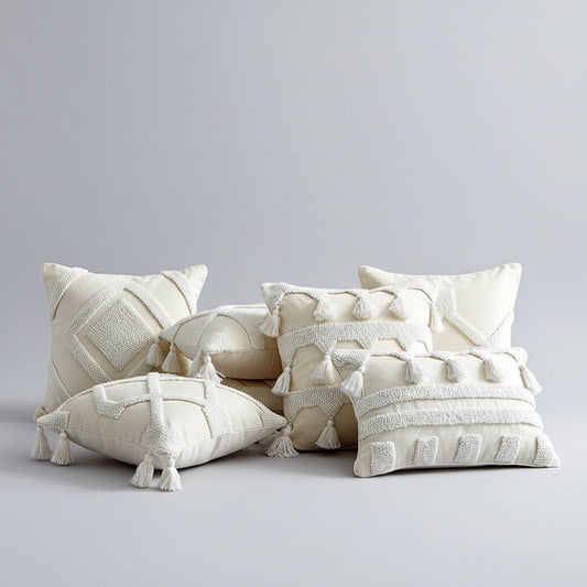 Moroccan Tufted Cushion Cover | Boho-Japandi Home Décor, cushions & inserts, crafted in a warm Japandi minimalist style