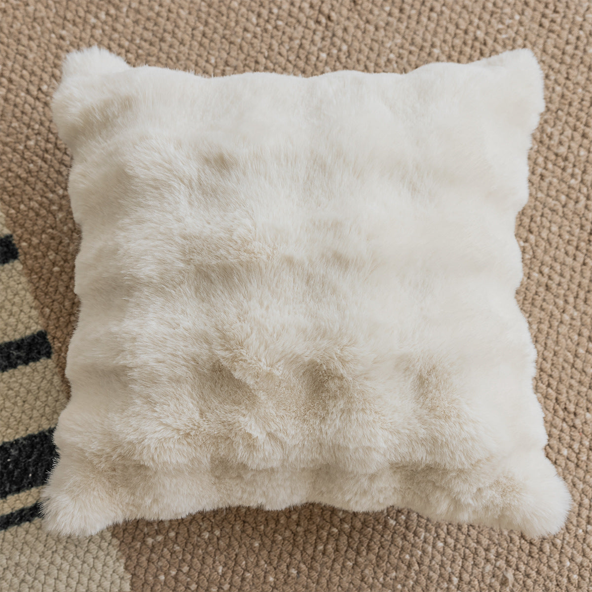 Nordic Cotton Cushion Cover | Japandi Minimalist Style, cushions & inserts, detail view, embracing wabi-sabi natural