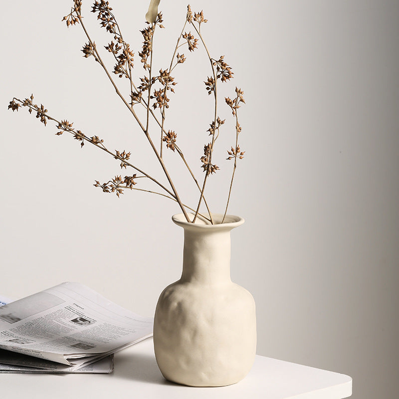 Primal Ceramic Vase | Japandi Raw Form, vases & vessels, lifestyle view, blending Scandinavian and Japanese design