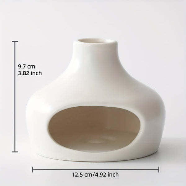 Chimney Ceramic Cone Burner | Japandi Ritual Home Fragrance, incense burners, in a styled setting, in soft neutral organic