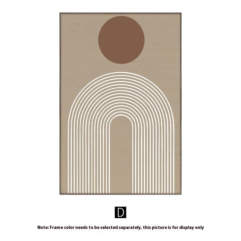 Abstract Japandi Canvas Print – Minimalist Wall Art in Warm Neutrals, alternate angle, for a serene modern home