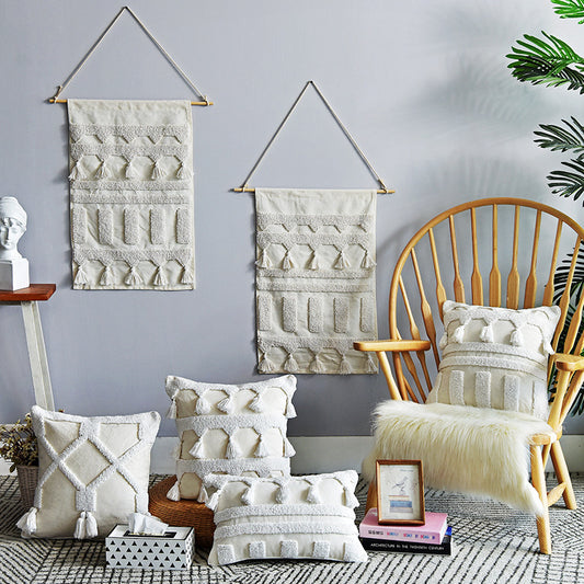 Moroccan Tufted Cushion Cover | Boho-Japandi Home Décor, cushions & inserts, crafted in a warm Japandi minimalist style