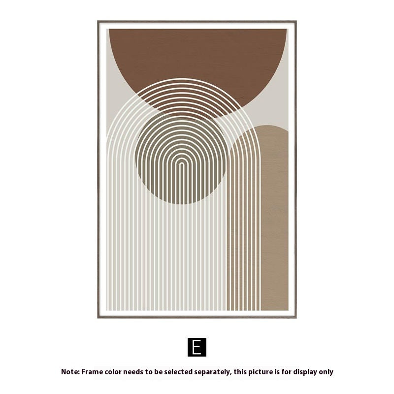 Abstract Japandi Canvas Print – Minimalist Wall Art in Warm Neutrals, detail view, embracing wabi-sabi natural imperfection