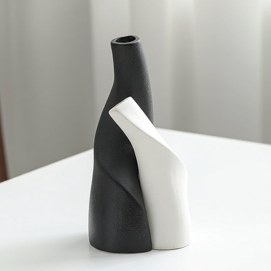 Dual Bud Vase | Japandi Interlocking Ceramic Set, vases & vessels, crafted in a warm Japandi minimalist style