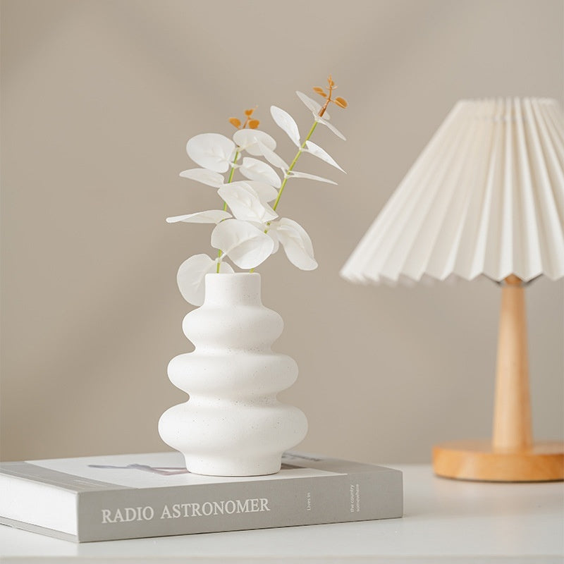 Earthy Matte Ceramic Vase Collection | Japandi Nordic Forms, vases & vessels, in a styled setting, in soft neutral organic