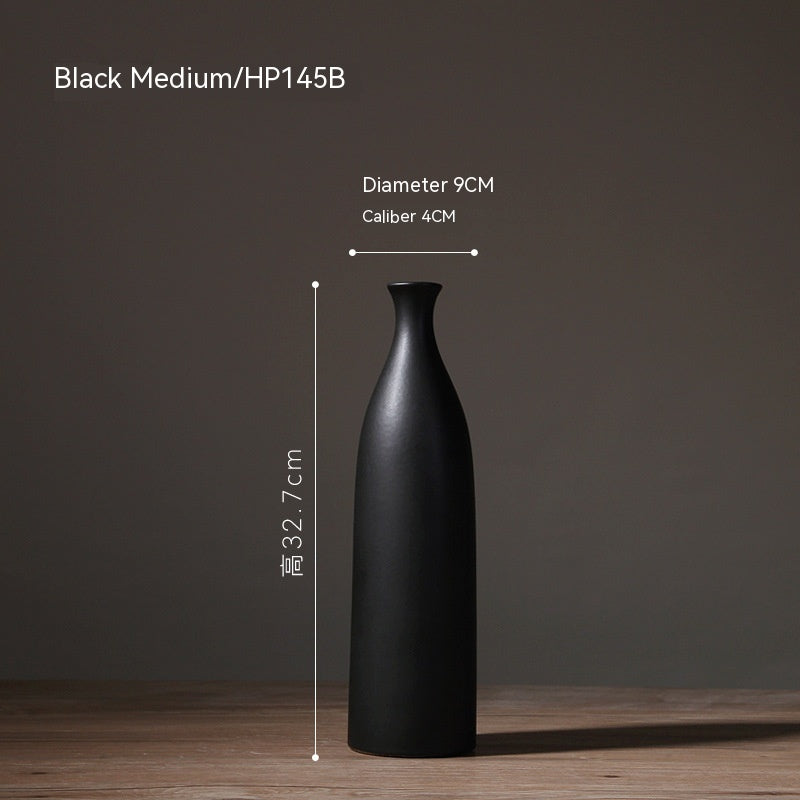 Tall Bottle Vase | Japandi Matte Ceramic, vases & vessels, detail view, embracing wabi-sabi natural imperfection
