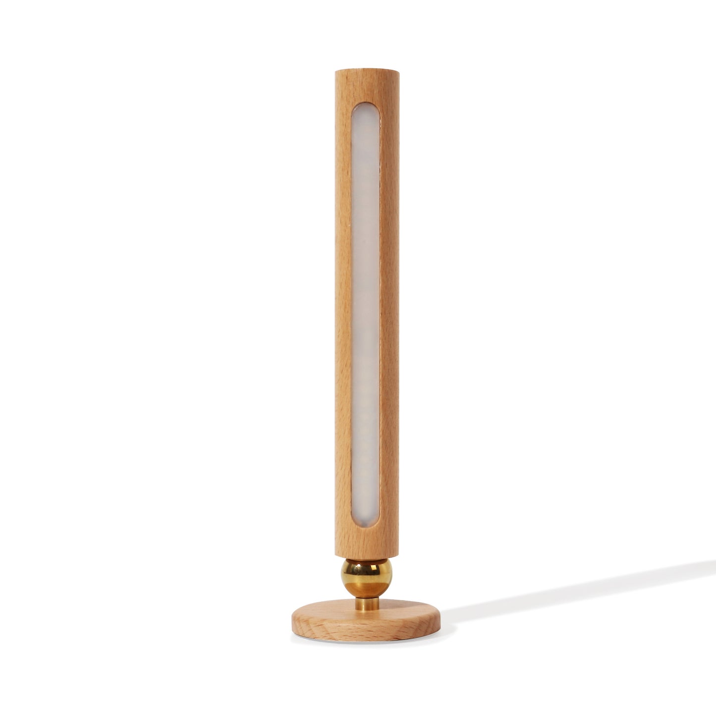 Motion Sensor LED Night Light – Wooden Wireless Lamp, night lights, front view, with calming Nordic simplicity