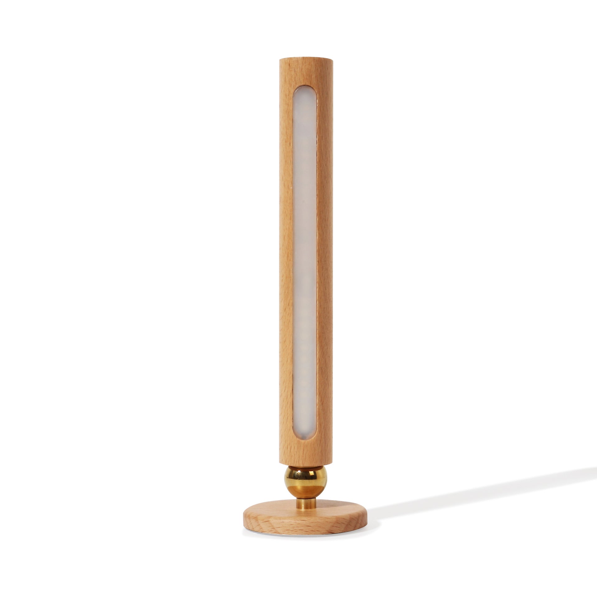 Motion Sensor LED Night Light – Wooden Wireless Lamp, night lights, front view, with calming Nordic simplicity