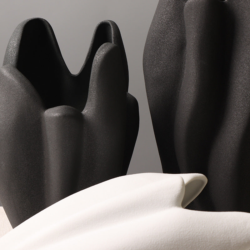 Organic Growth Ceramic Vase | Japandi Sculptural Statement Piece, vases & vessels, in a styled setting, in soft neutral