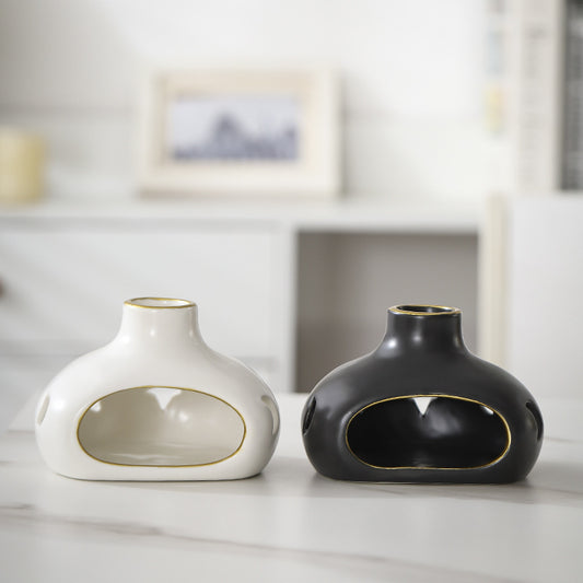 Vessel Ceramic Sage & Palo Santo Burner | Japandi Ritual Home Fragrance, incense burners, crafted in a warm Japandi