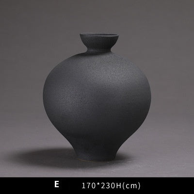 Sculptural Ceramic Vase Collection | Japandi Woven Texture, vases & vessels, front view, with calming Nordic simplicity