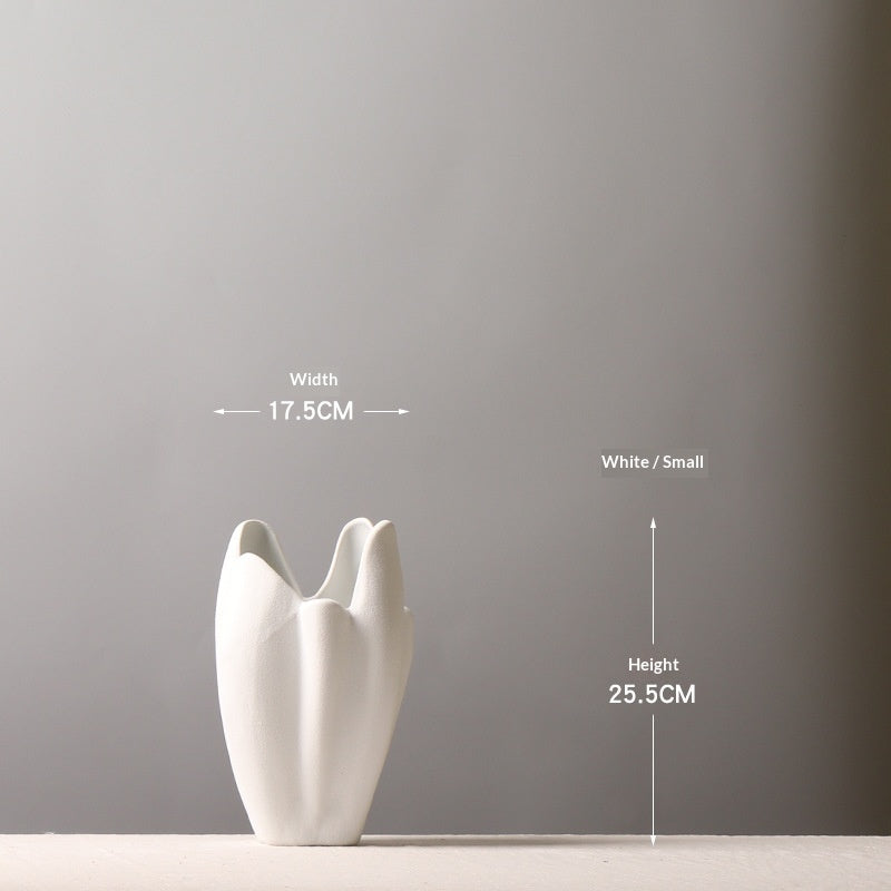 Organic Growth Ceramic Vase | Japandi Sculptural Statement Piece, vases & vessels, close-up detail, crafted in a warm