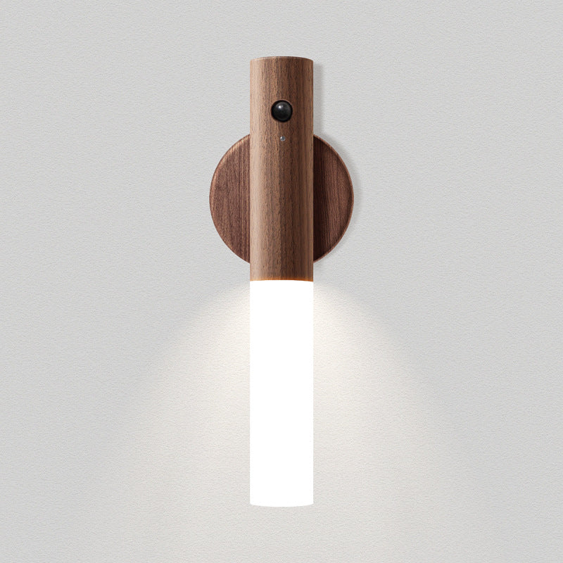 Motion Sensor LED Night Light – Wooden Wireless Lamp, night lights, crafted in a warm Japandi minimalist style