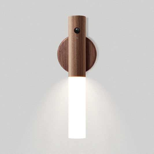 Motion Sensor LED Night Light – Wooden Wireless Lamp, night lights, crafted in a warm Japandi minimalist style