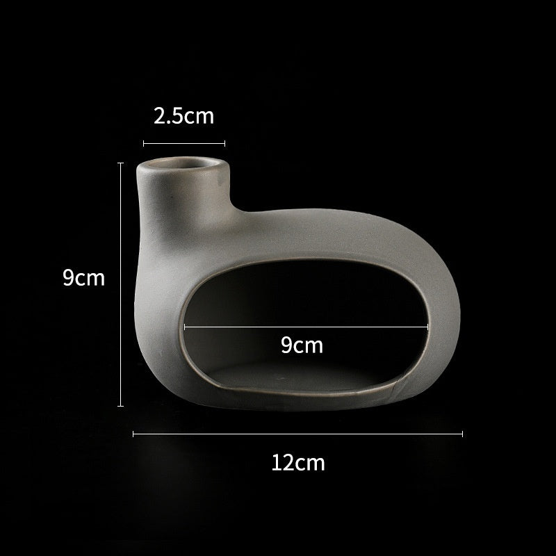 Arch Ceramic Incense & Candle Holder | Japandi Ritual Home Fragrance, incense burners, front view, with calming Nordic