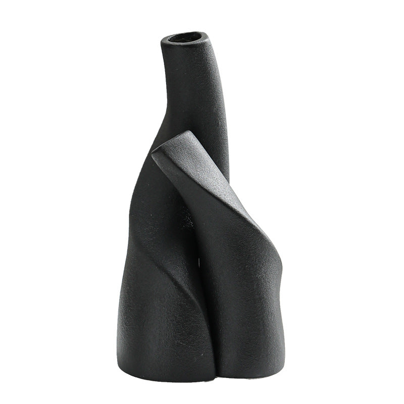 Dual Bud Vase | Japandi Interlocking Ceramic Set, vases & vessels, lifestyle view, blending Scandinavian and Japanese design