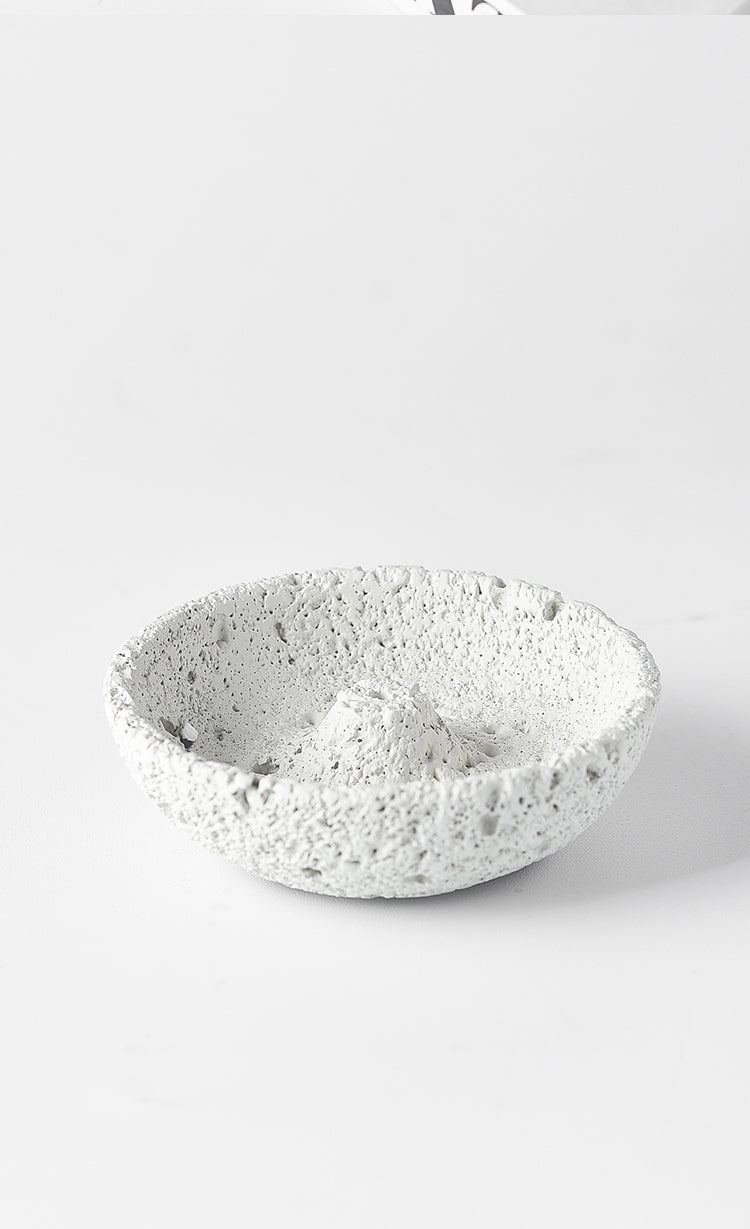 Pumice Bowl Incense Burner | Japandi Ritual Home Fragrance, incense burners, in a styled setting, in soft neutral organic
