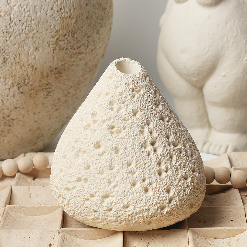 Pumice Cone Incense Burner | Japandi Ritual Home Fragrance, incense burners, in a styled setting, in soft neutral organic